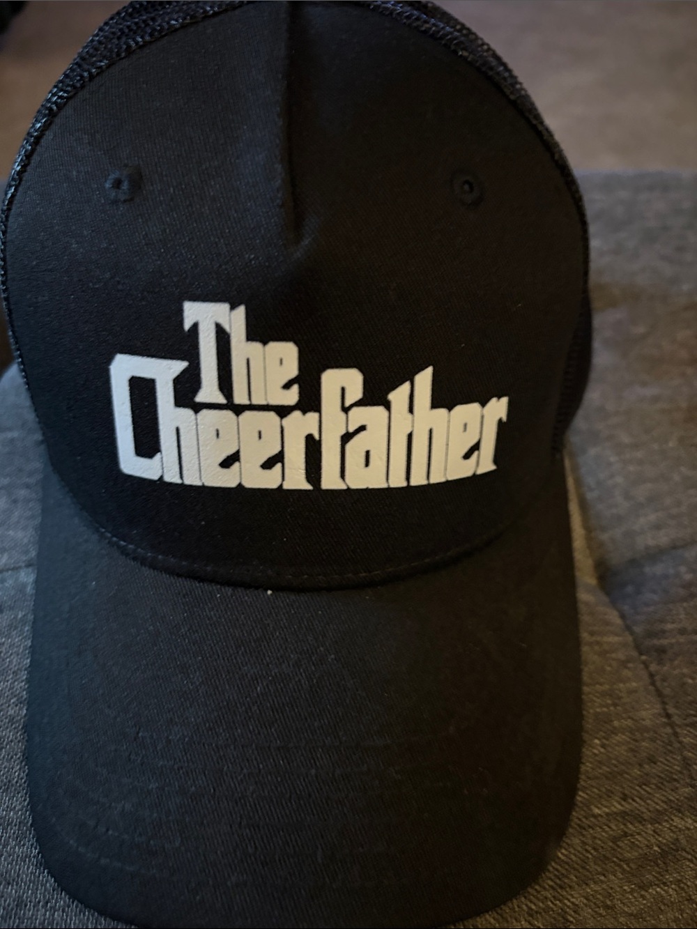 The Cheerfather Black Trucker Hat
